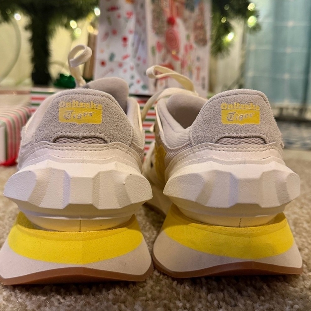 Onitsuka Tiger by Asics Yellow and Cream Sneakers - Picture 4 of 5
